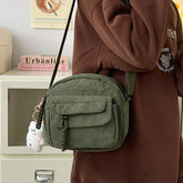 Corduroy Fashion Casual Crossbody Cute Shoulder Bag